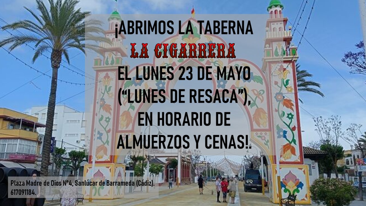 Abrimos la taberna el lunes de resaca